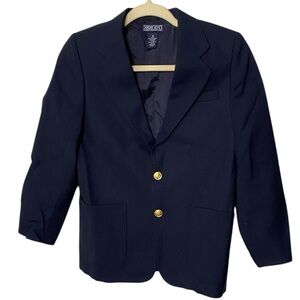 Lands' End Blue Blazer Classic Tailored Jacket